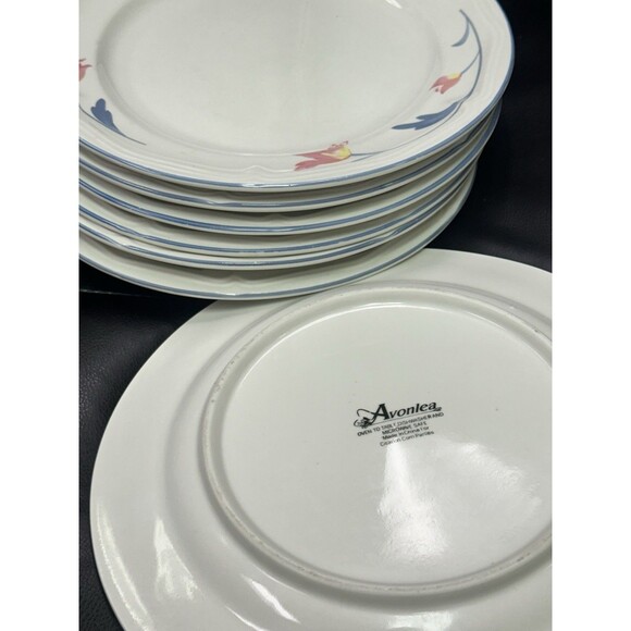 Avonlea Citation Corn Pansies Dinner Plates Lennox Style Set of 7 Dinnerware - Picture 4 of 4